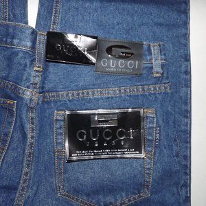 NEW WITH TGAS GUCCI BLUE JEANS MENS 34 X 32  S836